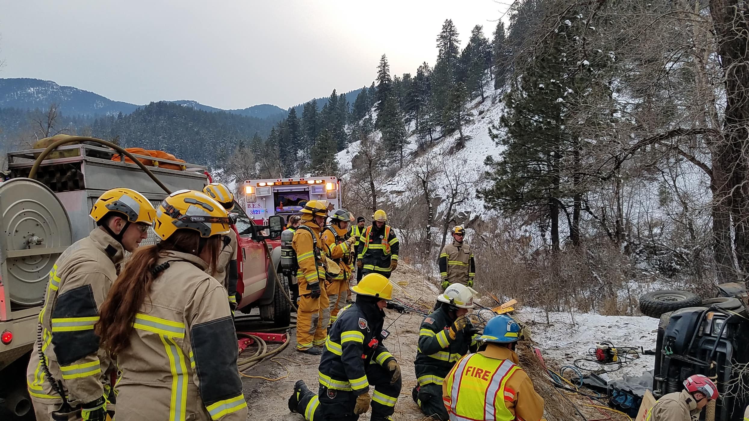 Multi-agency extrication, Boulder Canyon