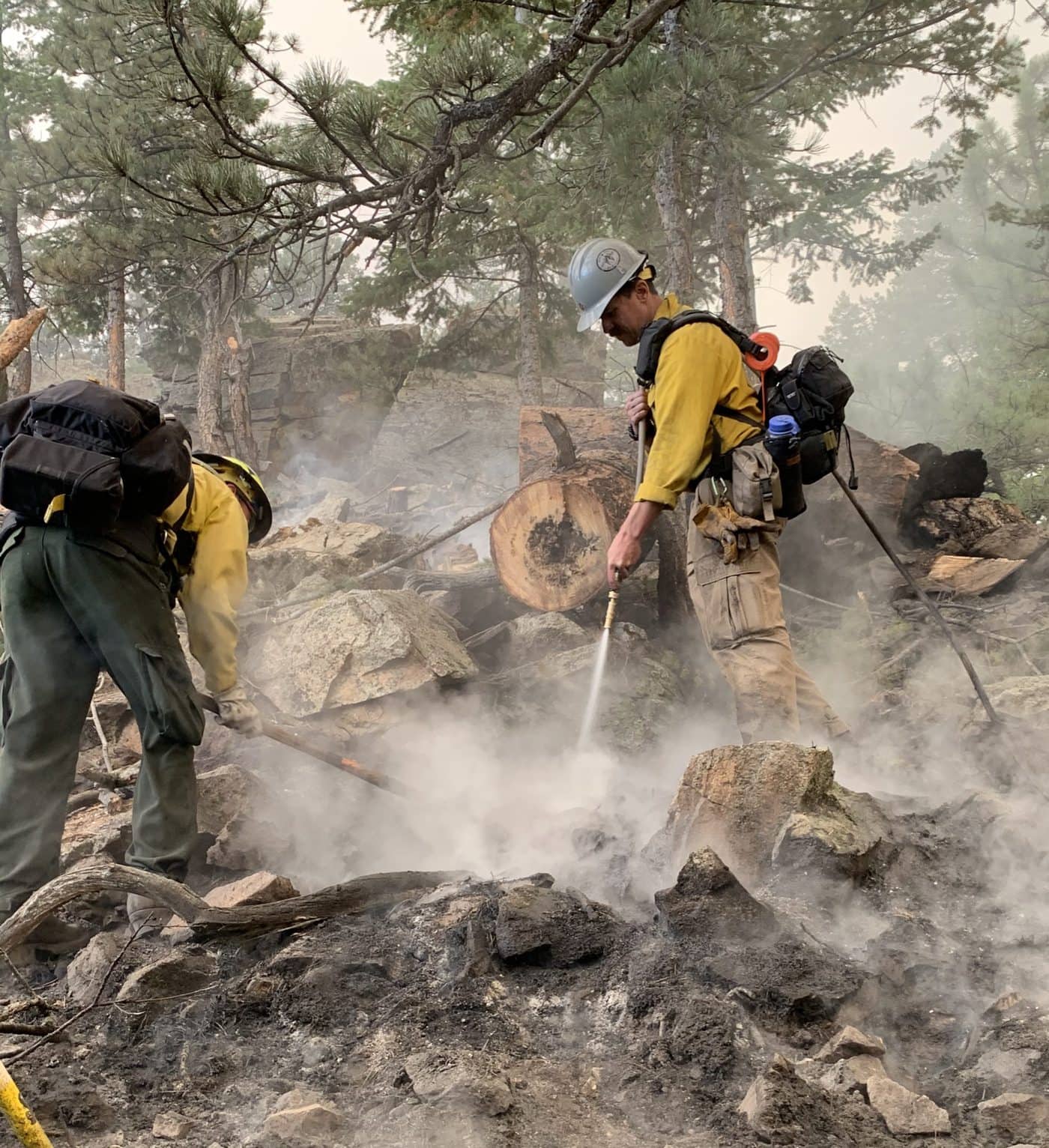 Mop-up operations, Coal Creek Canyon